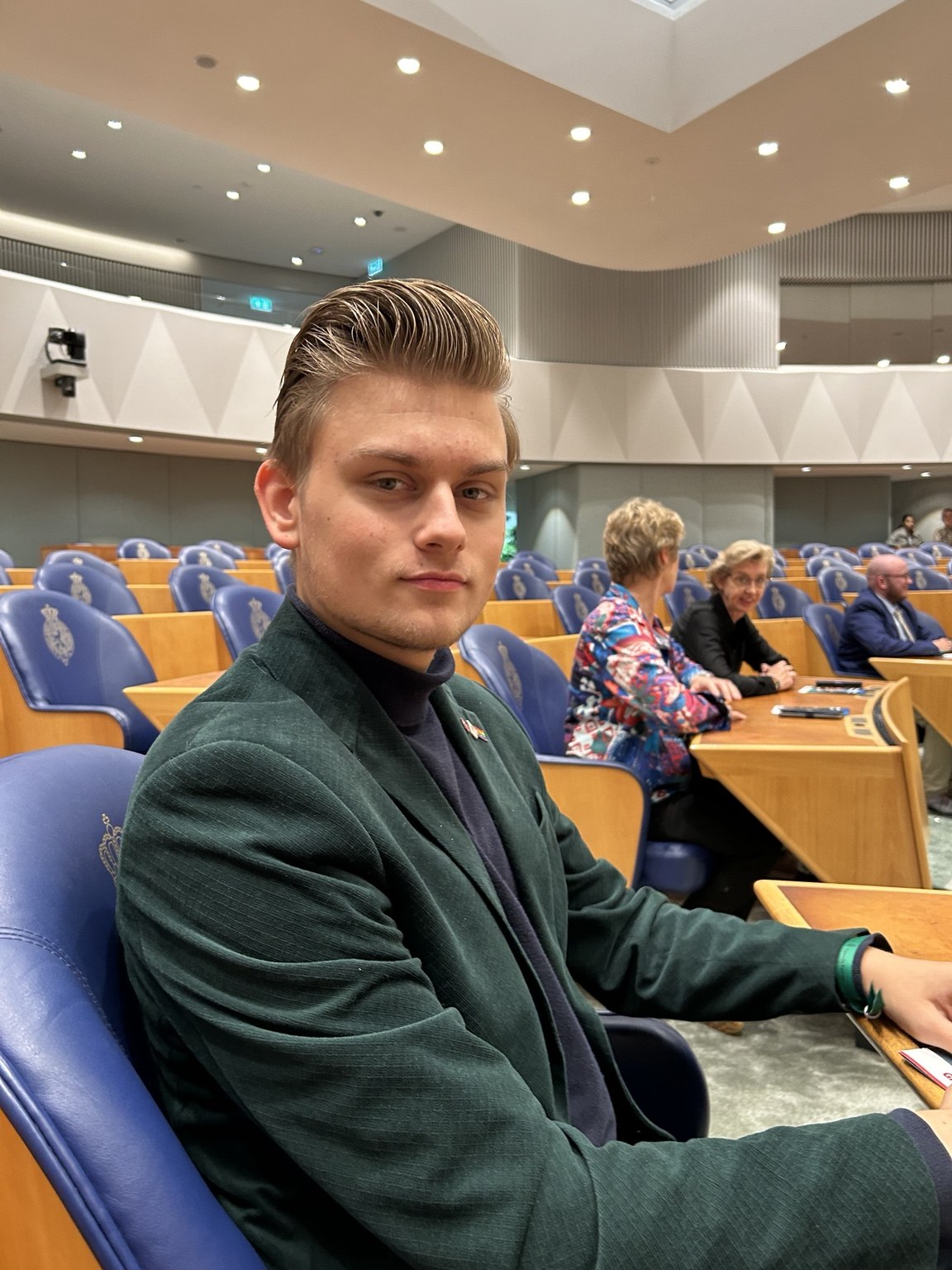 Lucas Kramer op bezoek in de Tweede Kamer
